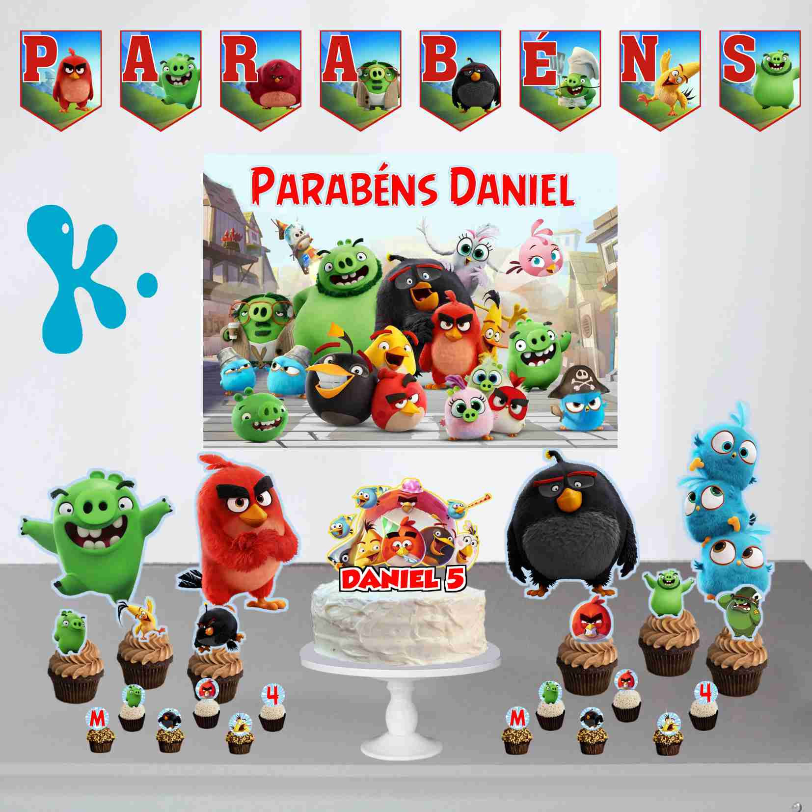 Kit Só Um Bolinho 1 Angry Birds