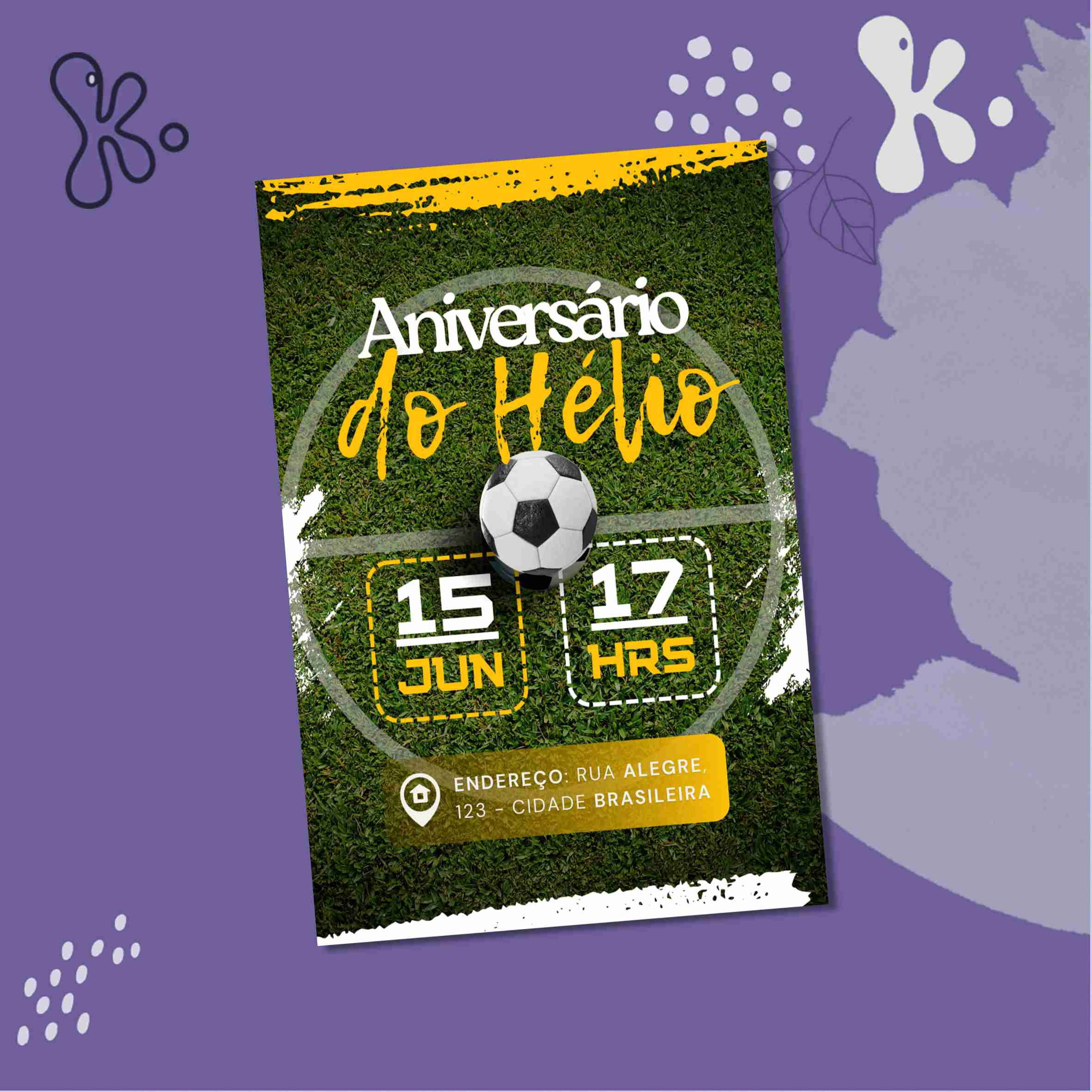 Convite Digital Futebol 6