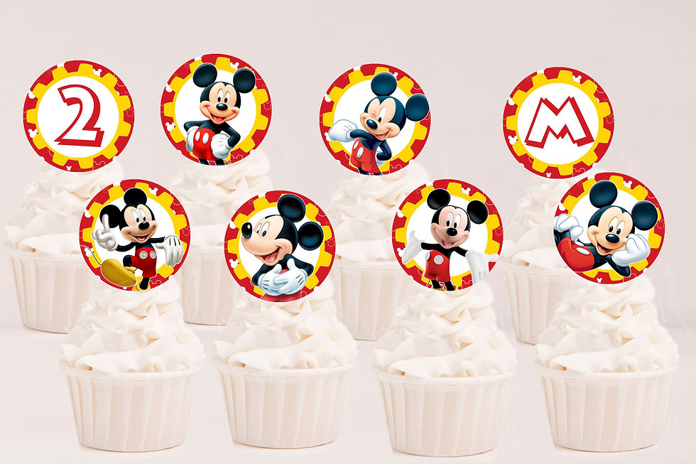 Toppers Cupcake Mickey