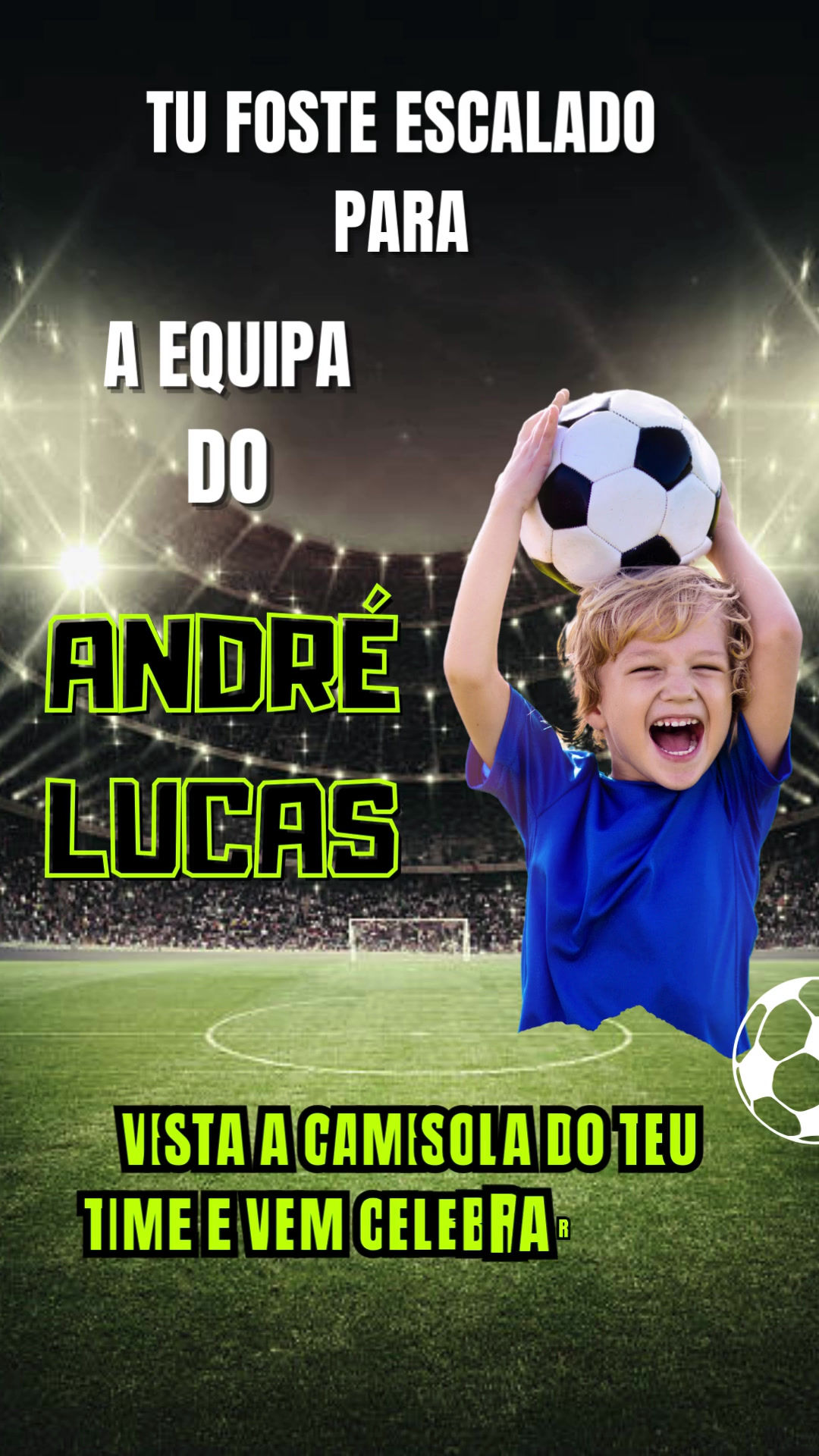 Convite Animado Futebol