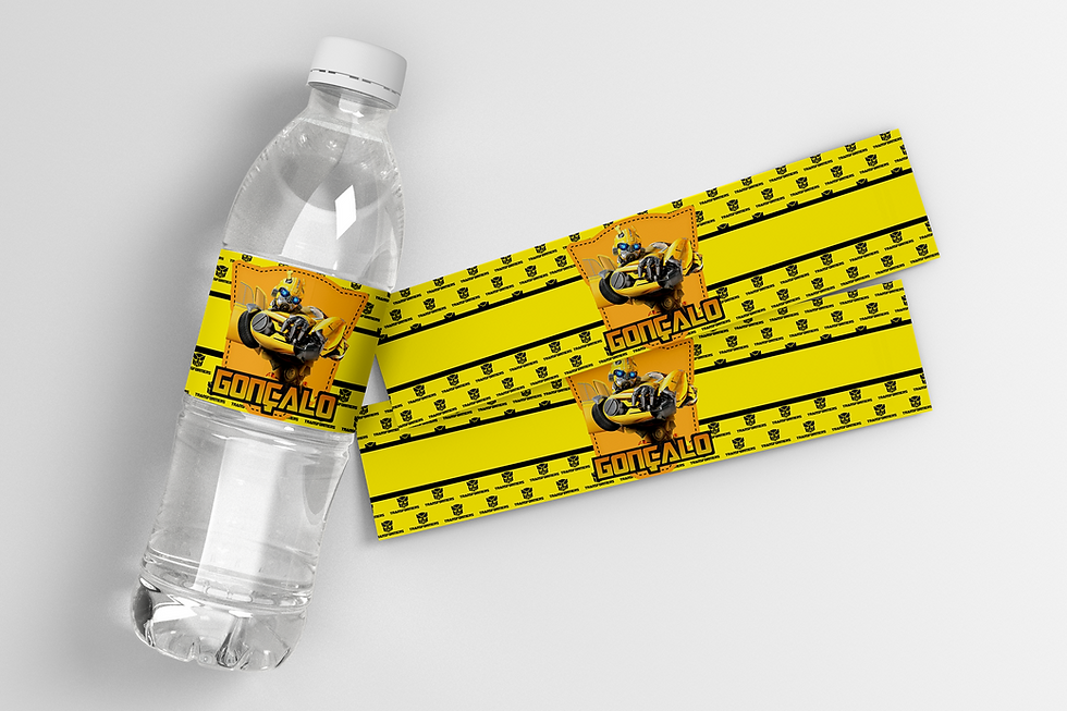 Rotulo garrafa Bumblebee