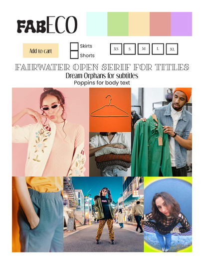 colorful generation Z ecommerce website identity
