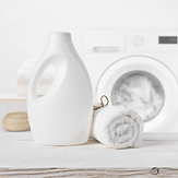 A laundry area organized by Tranquil Transitions who helps homes embrace tranquility with Tranquility Packages in the Howard Coutny, MD area.