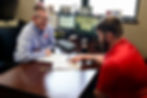 David Plake, going over a commercial property management checklist.
