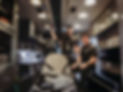 Two paramedics inside an ambulance