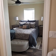 Tiny Home Bedroom Display at The Cottages at New Milford, Connecticut on Kent Road