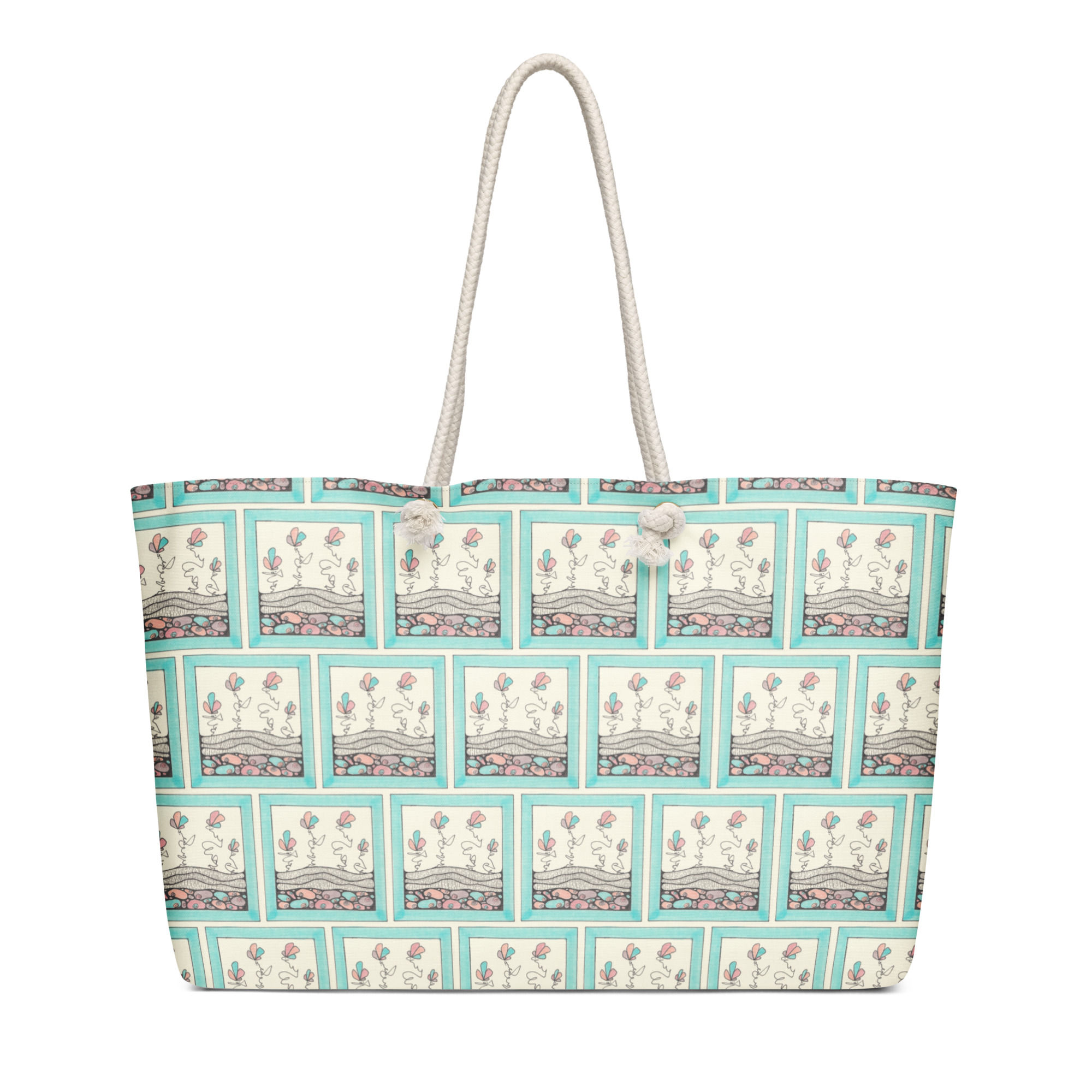 Oversized Weekender Bag [Pastel Garden]