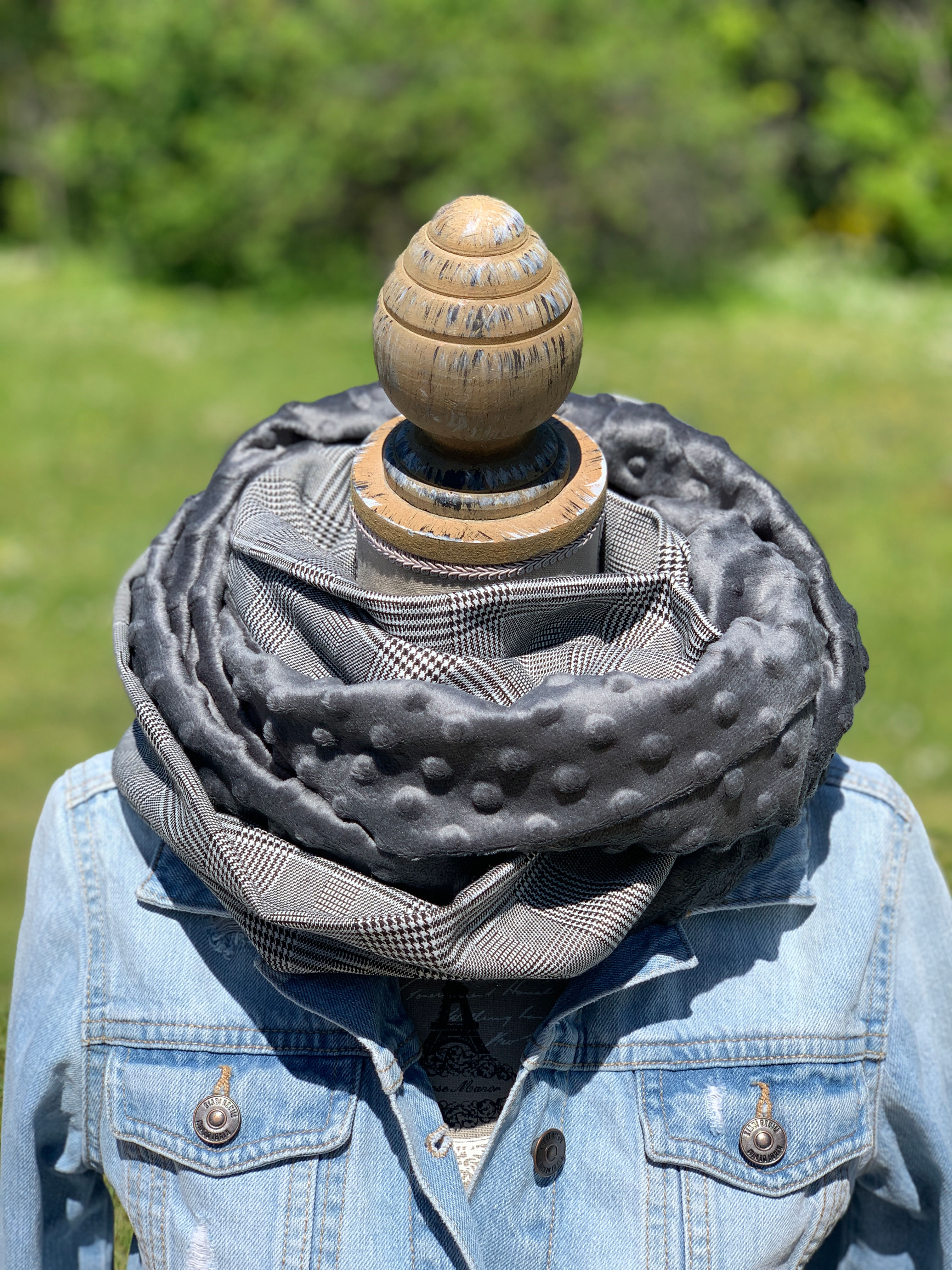 Snood double homme