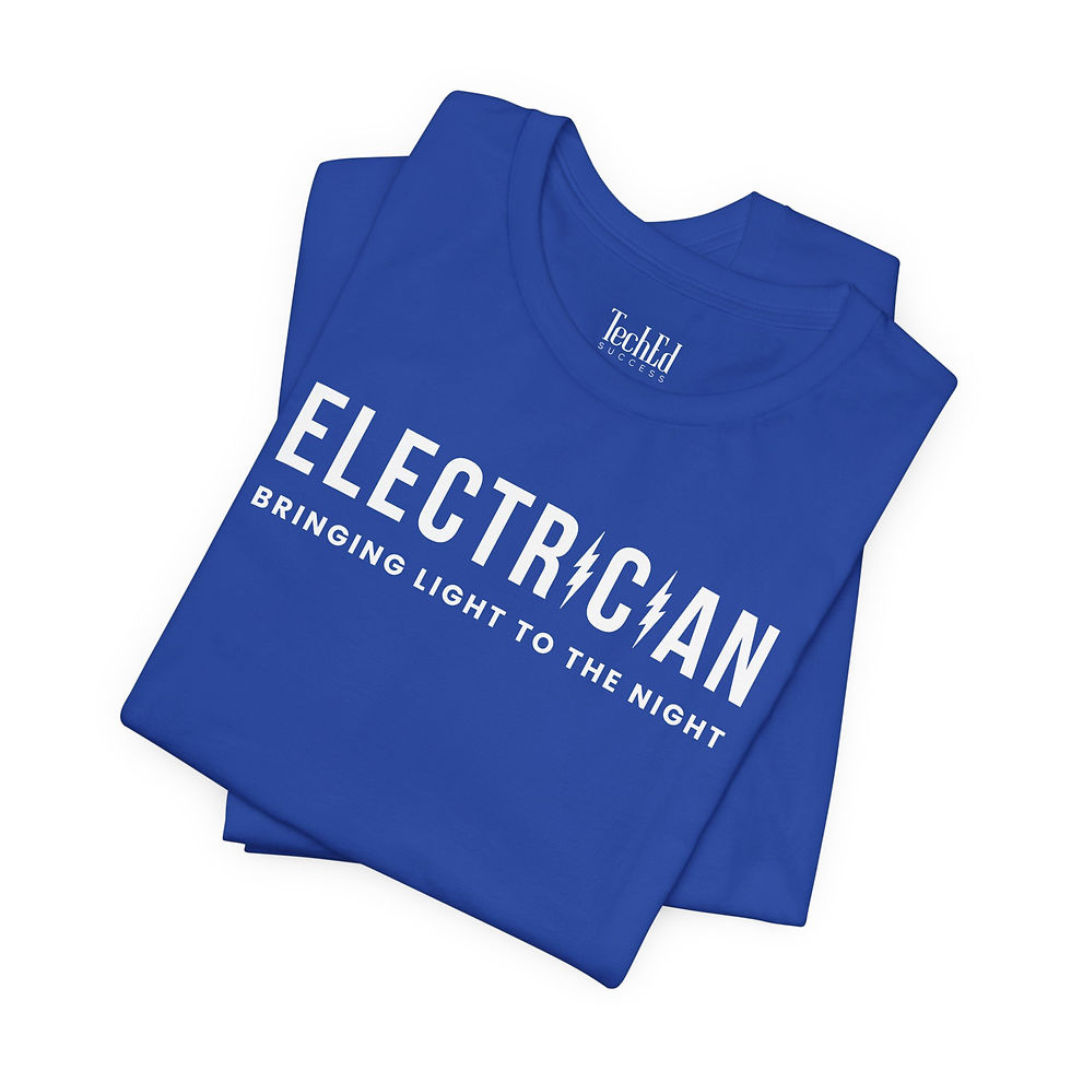 Thumbnail: Electrician - Bringing Light to the Night - Unisex T-Shirt