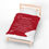 Thumbnail: Plush Blanket with Study Blanket Creed - Motivational for Students - Crimson Red