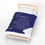 Thumbnail: Plush Blanket with Study Blanket Creed - Motivational for Students - Navy Blue