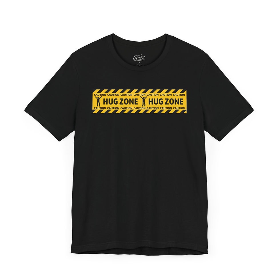 Thumbnail: Hug Zone Caution, Unisex T-Shirt