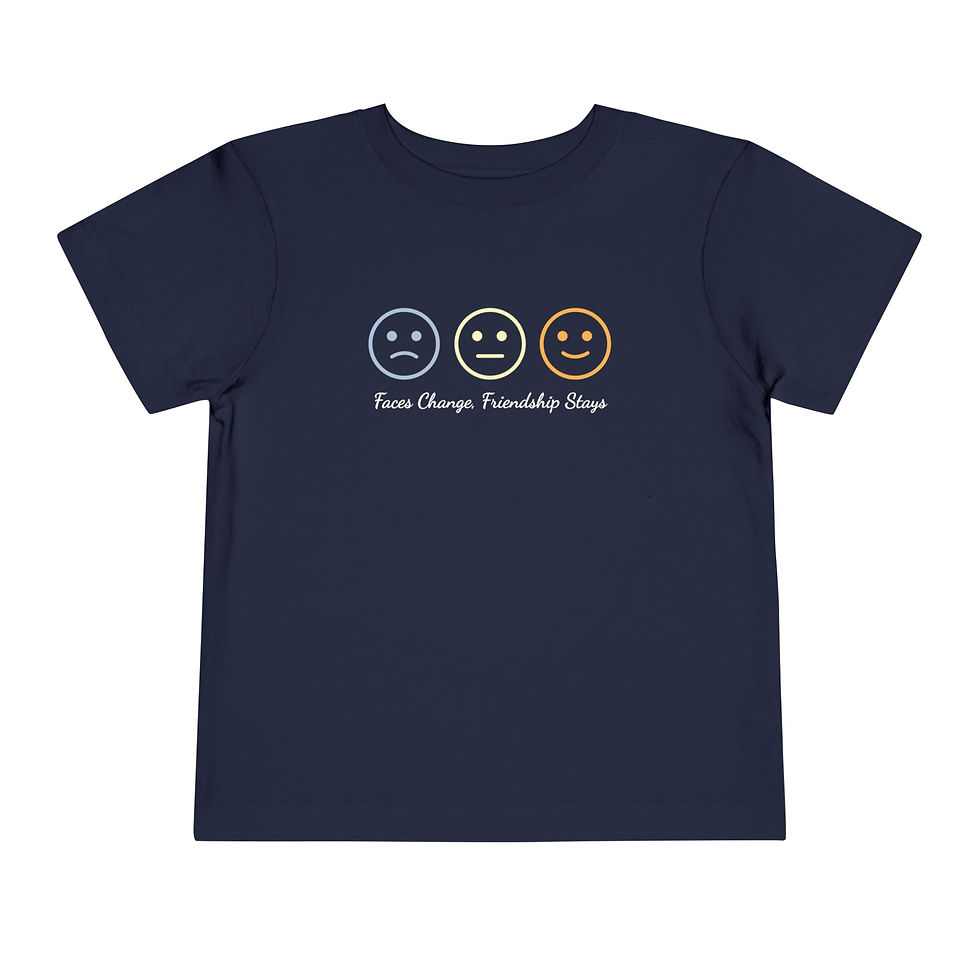 Thumbnail: Faces Change, Friendship Stays - Toddler Tee 