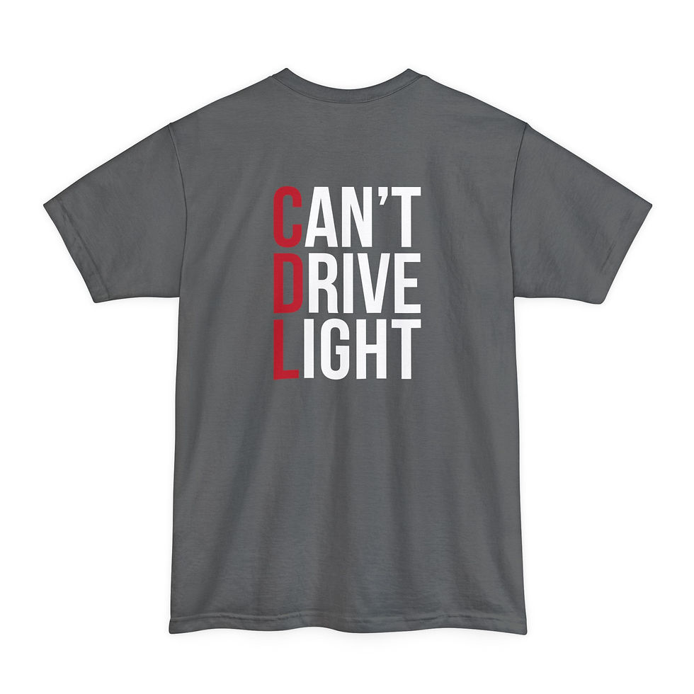 Thumbnail: CDL – Can’t Drive Light - Unisex T-Shirt (Tall Fit)