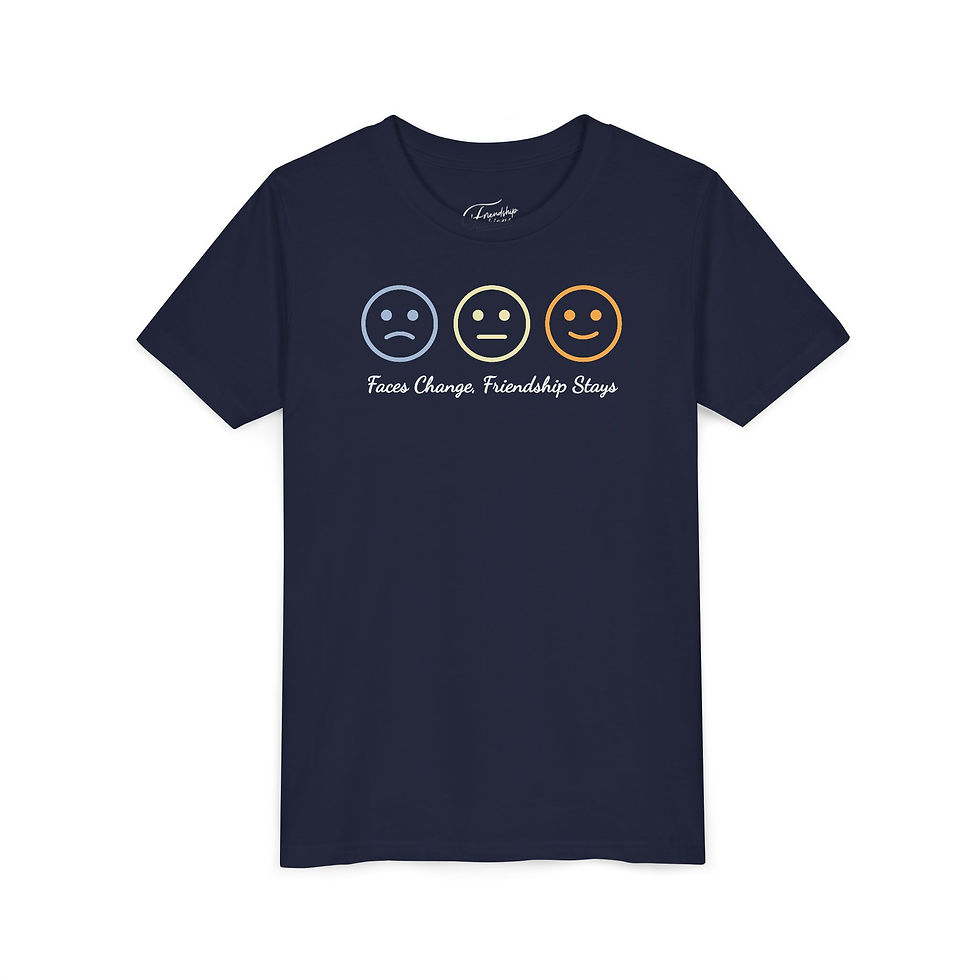 Thumbnail: Faces Change, Friendship Stays - Youth Tee