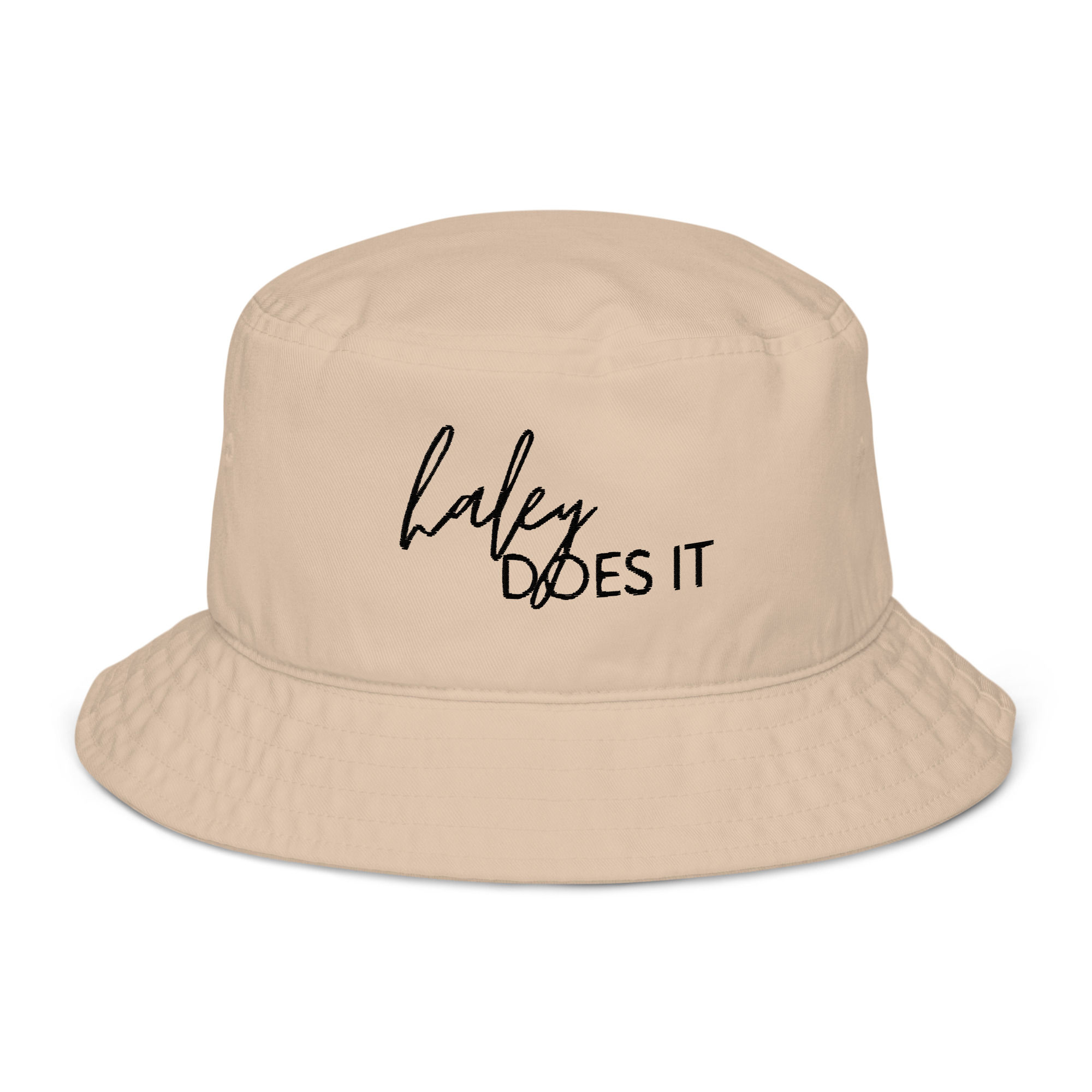 Haley Does It- Bucket Hat Black Thread