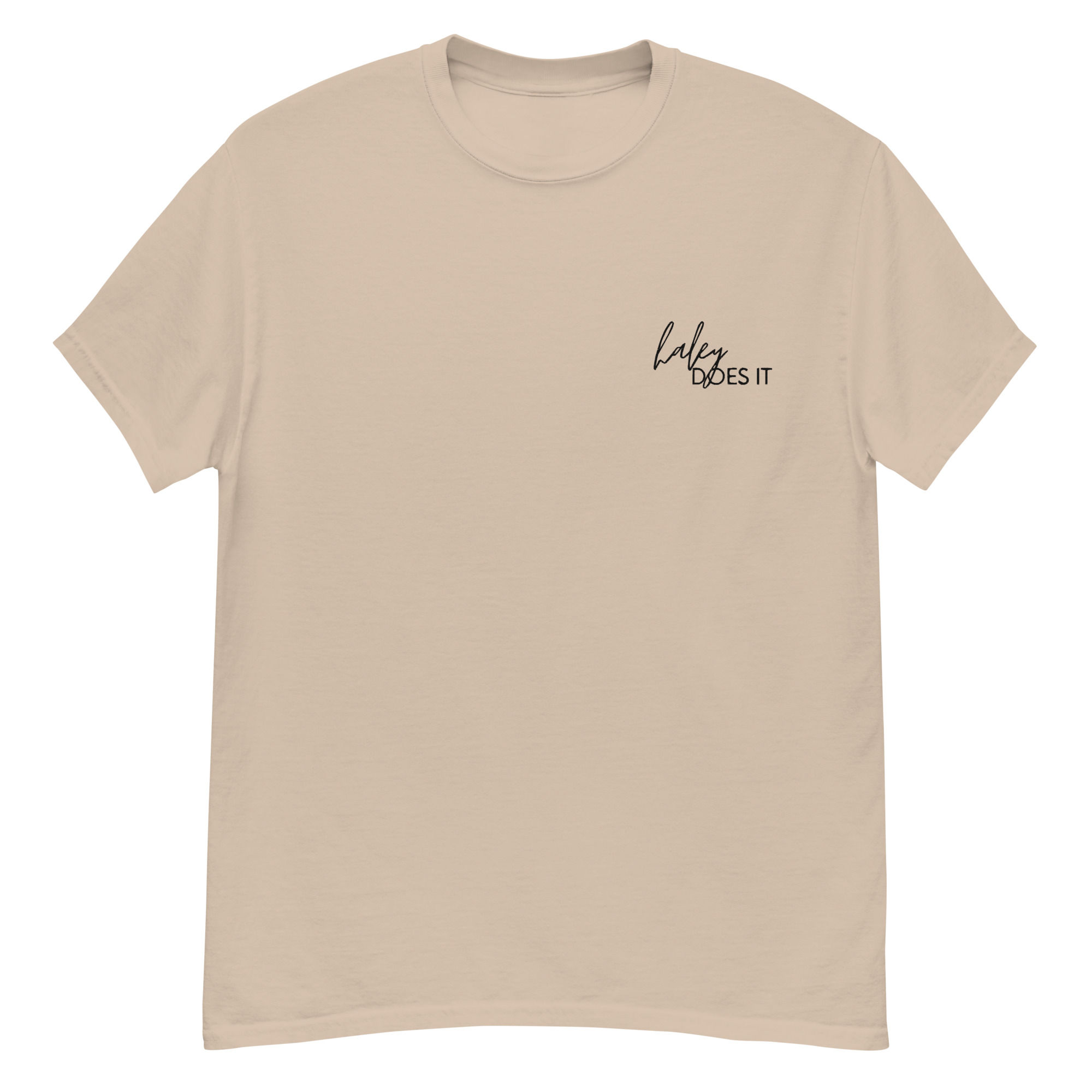 Haley Does It- Embroidered Classic tee