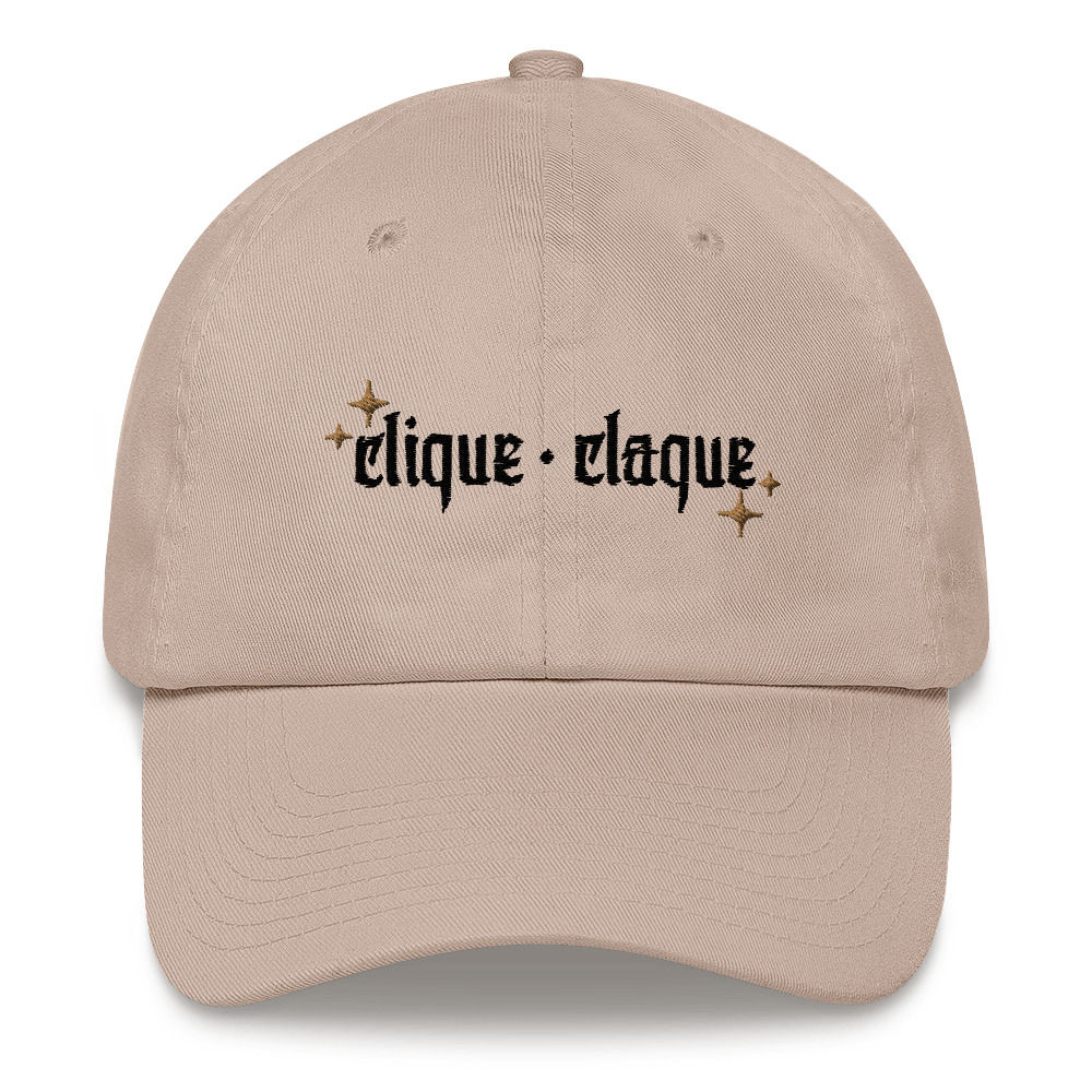 CC Classic Dad Hat- Black Thread