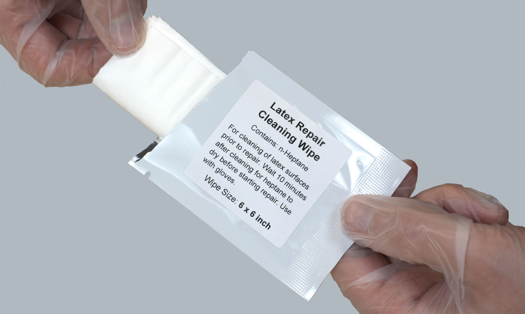 Latex Repair Cleaning Wipes