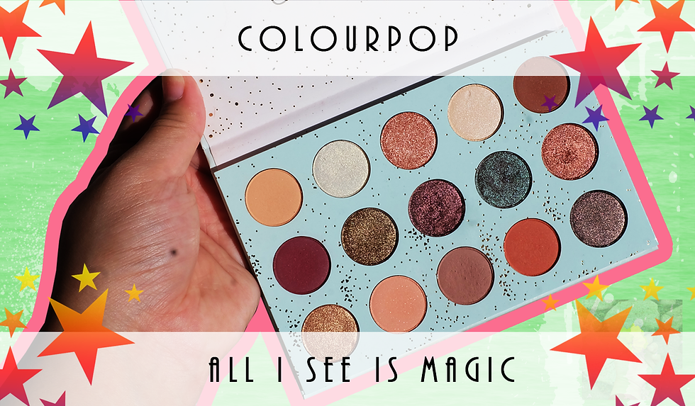 Colourpop "All i see is Magic" Eyeshadow Palette Profile + Swatches