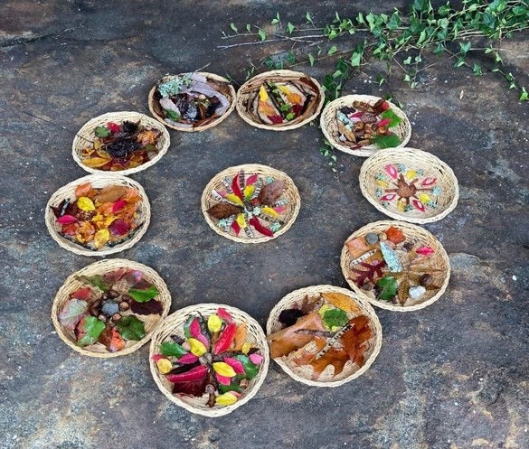 Nature play therapy creations from one of Jamie's professional development cohorts