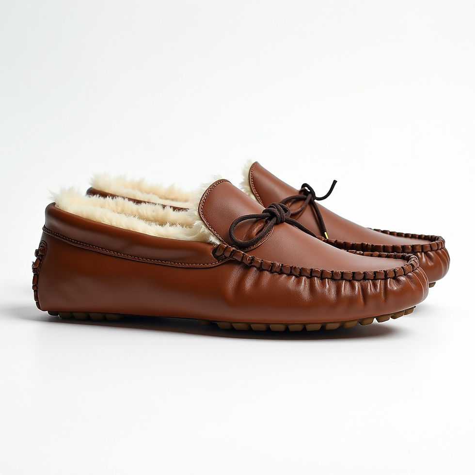 Mocassim Couro Marrom