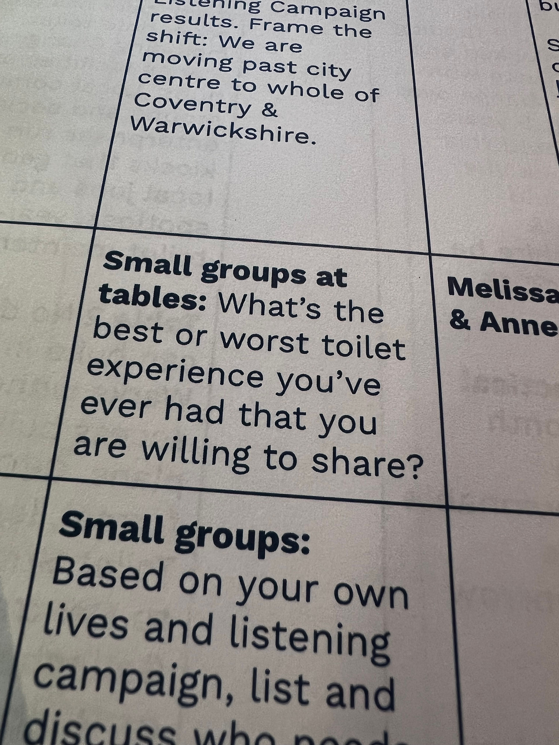 Written text: "Whats the best or worst toilet experience you have ever had that you are willing to share