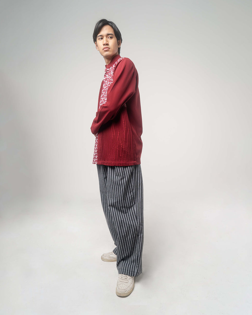 Thumbnail: Dario Batik Shirt Maroon