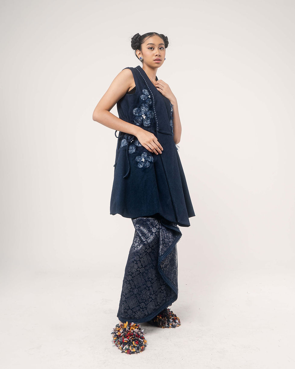 Thumbnail: Hania Flower Denim Vest