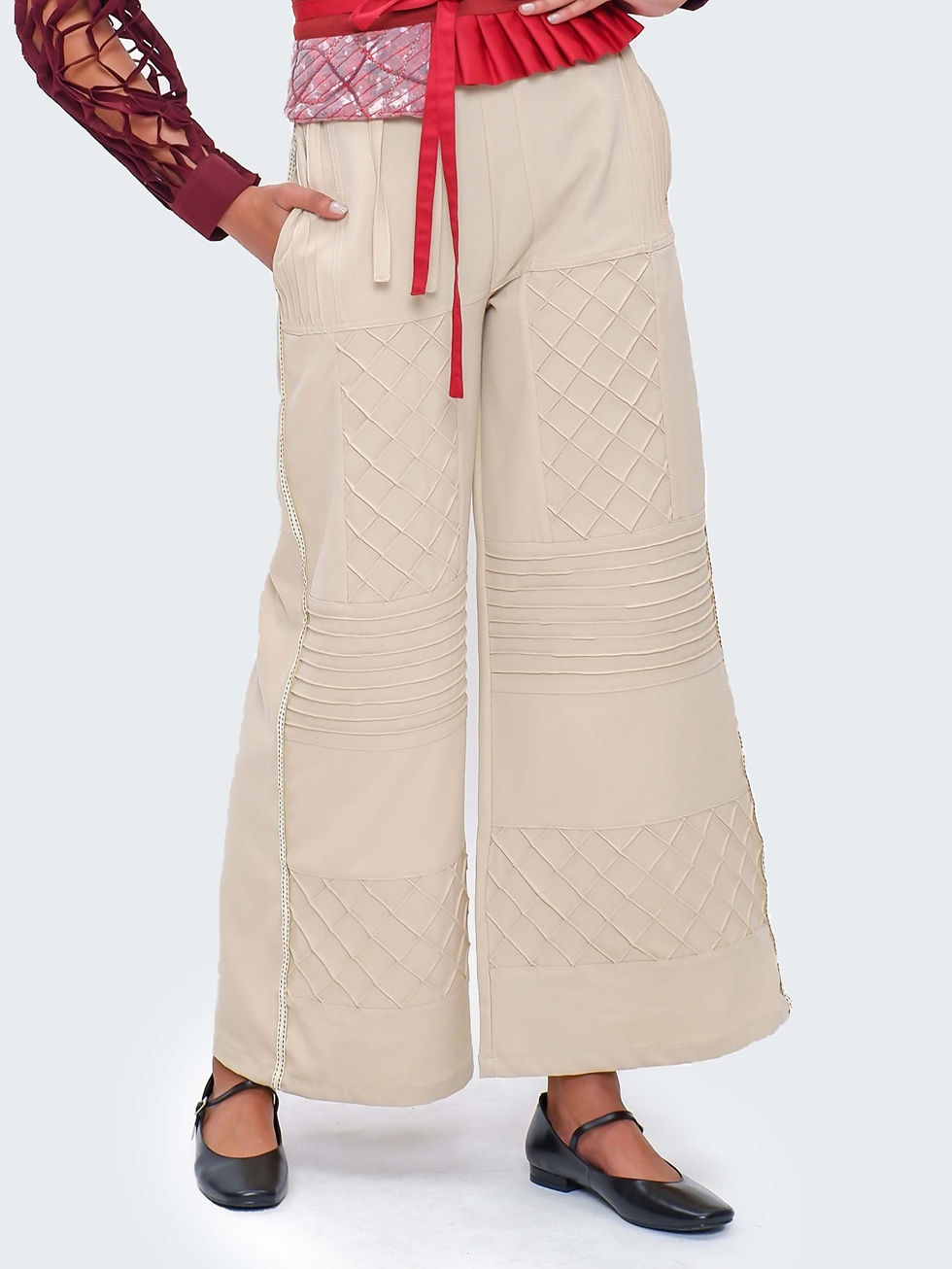 Thumbnail: Cream Bricia Pants