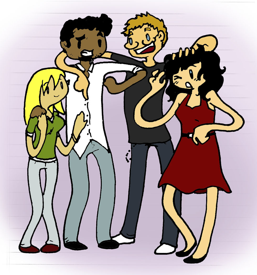 friends doodle