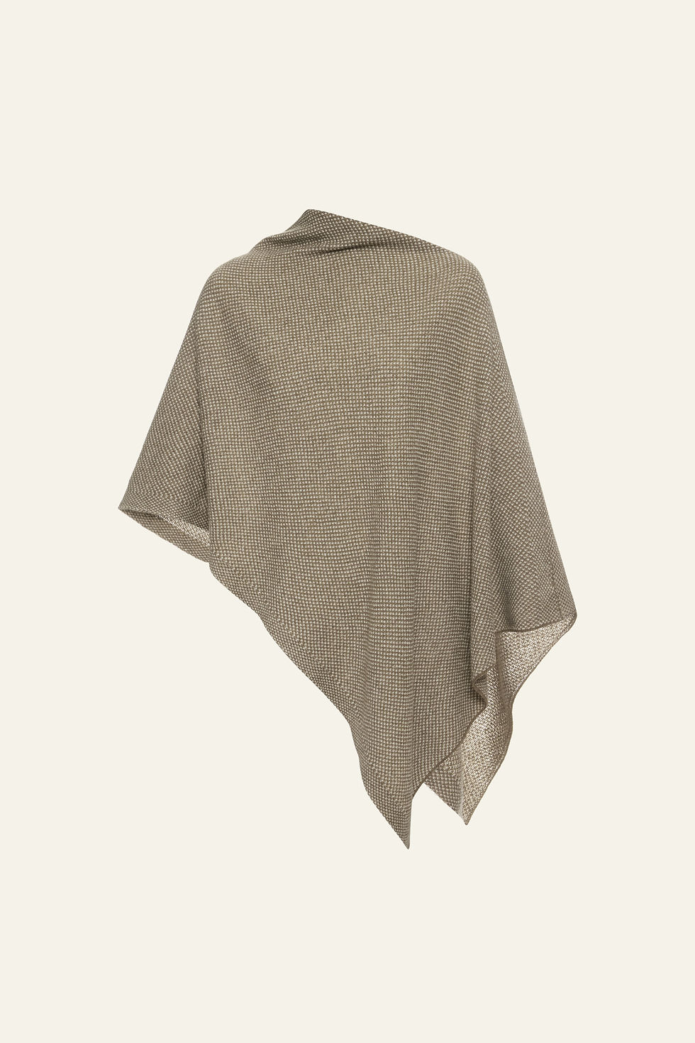 Асиметричний кашеміровий кейп зі 100% кашеміру