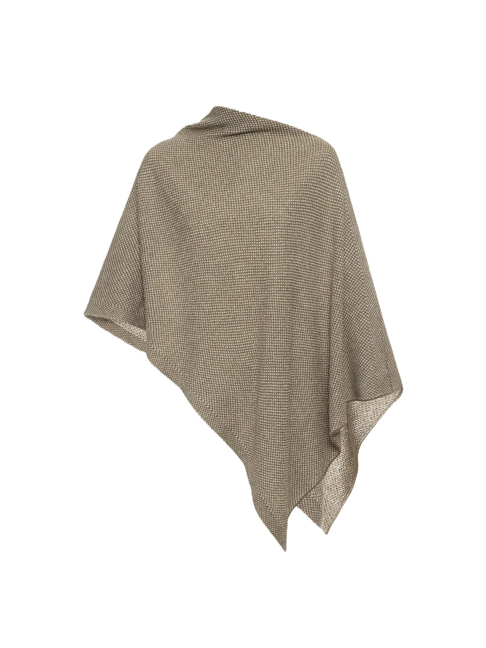 Прев'ю: Асиметричний кейп зі 100% кашеміру Marrone