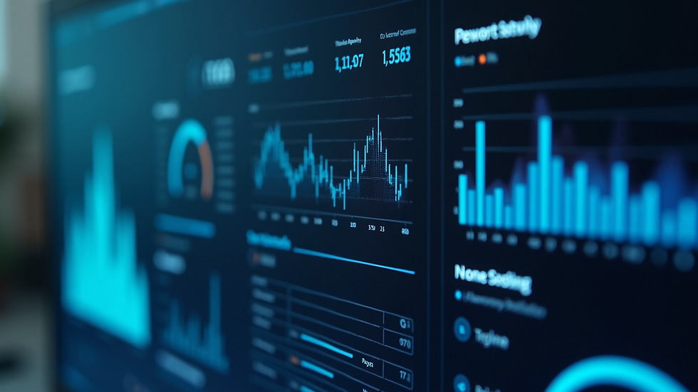 Close-up view of a digital dashboard showing AI compliance metrics