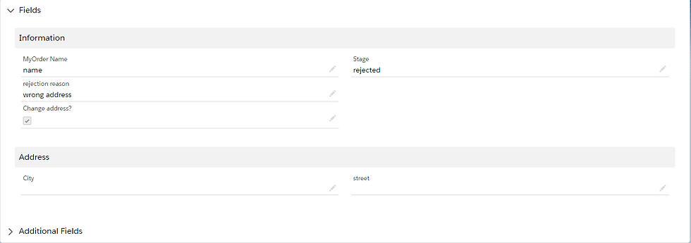 Salesforce Dynamic Forms screenshot