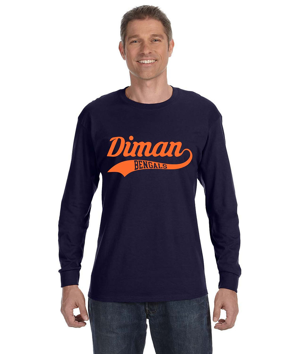 Thumbnail: Long-Sleeve T-Shirt with swoosh in Orange