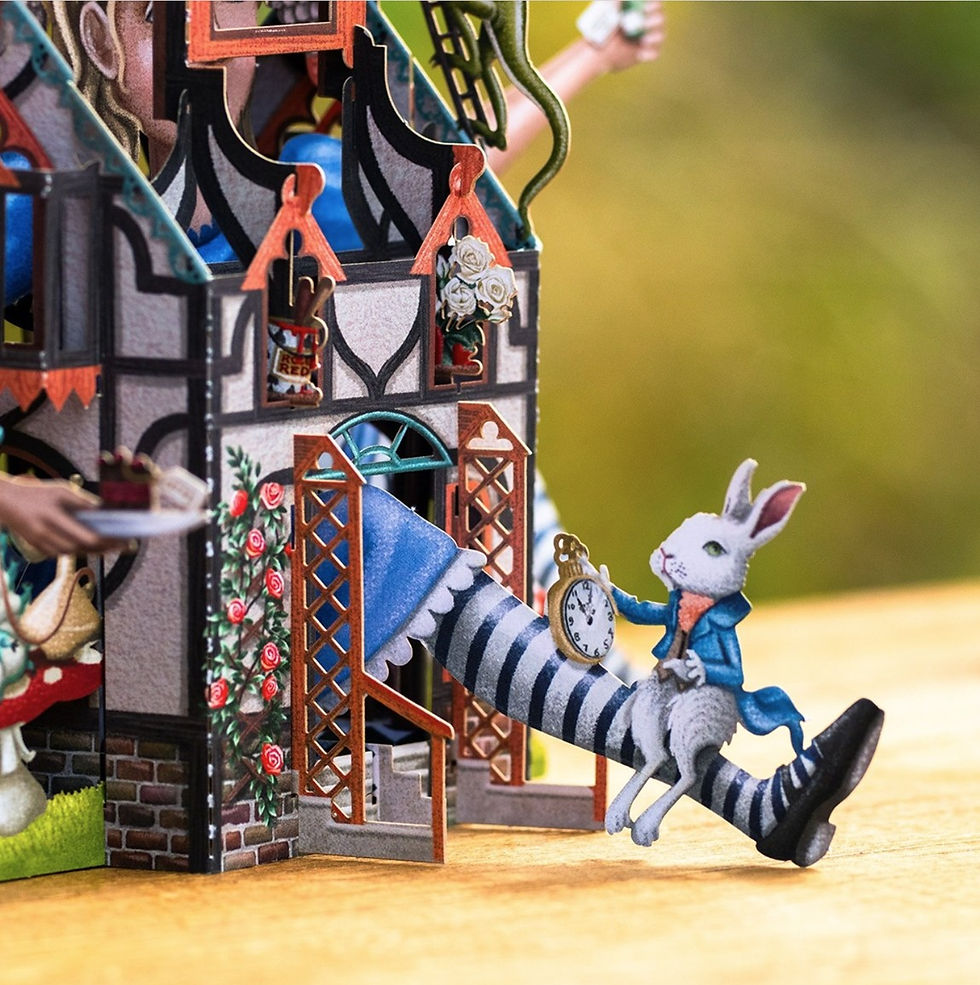 Miniaturbild: 3D Karte "Rabbit's House" (Alice im Wunderland), 3D050, Me&McQ, England, Pop up