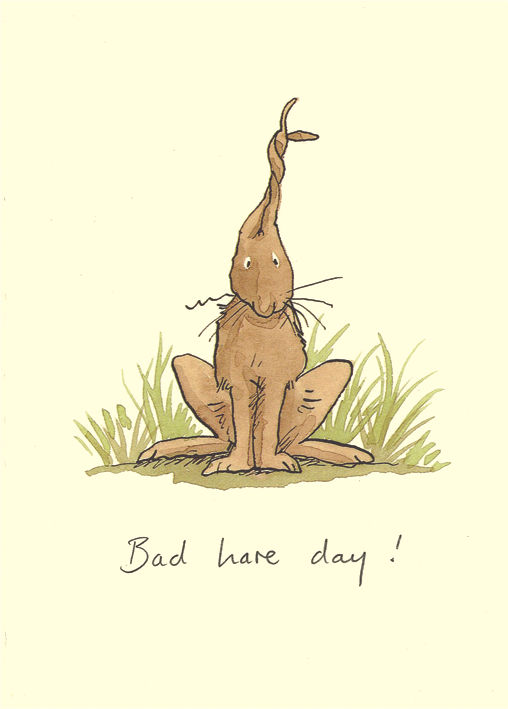 Karte "Bad hare day!" von Two Bad Mice, M30