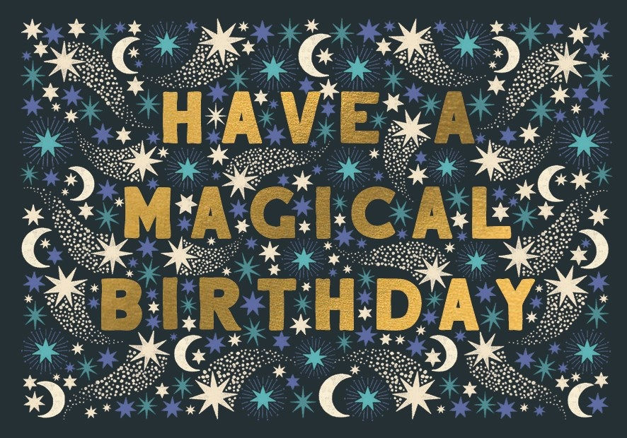 Geburtstagskarte "Have a magical Birthday", LW08