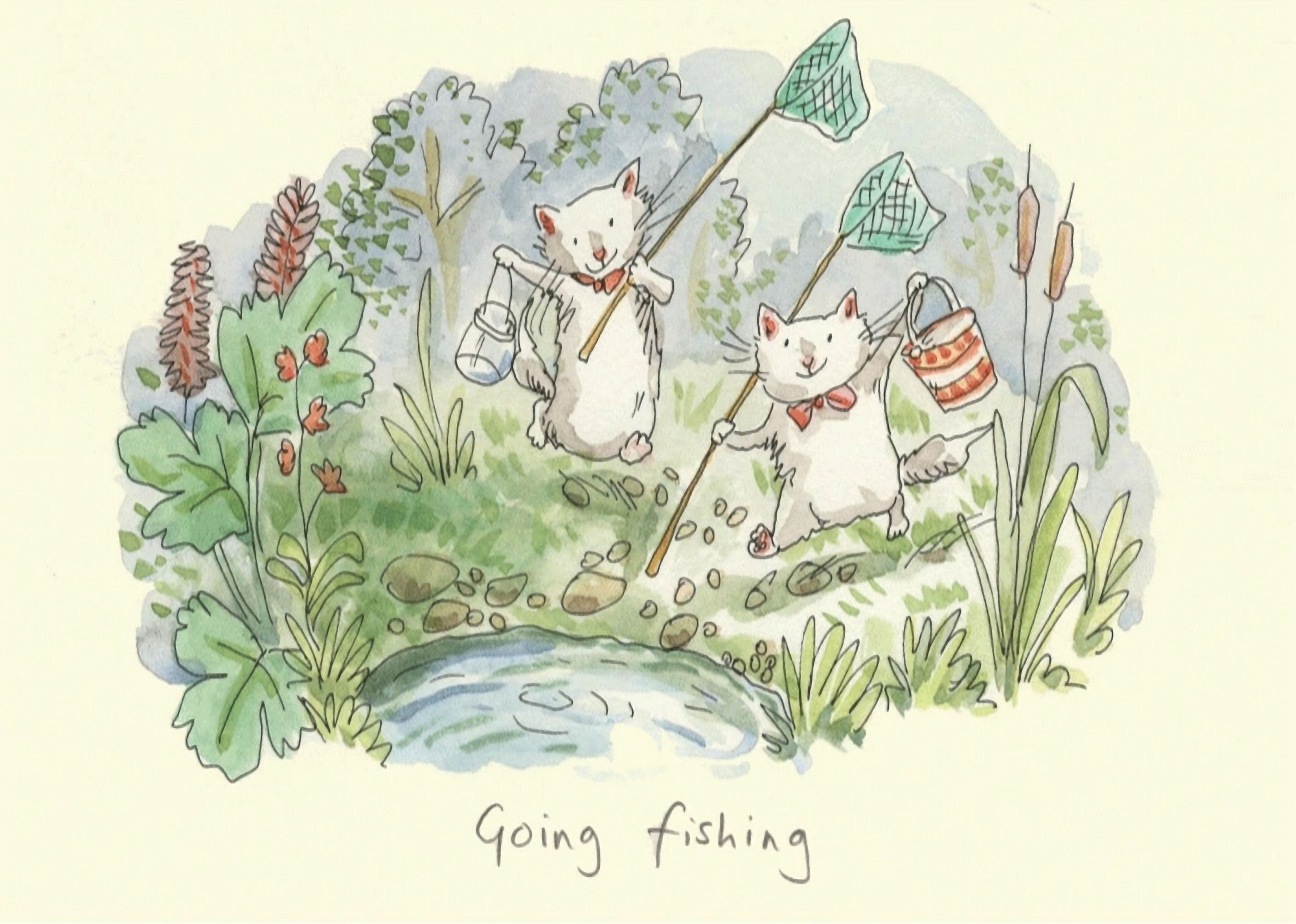 Karte "Going fishing von Two Bad Mice, M228, England