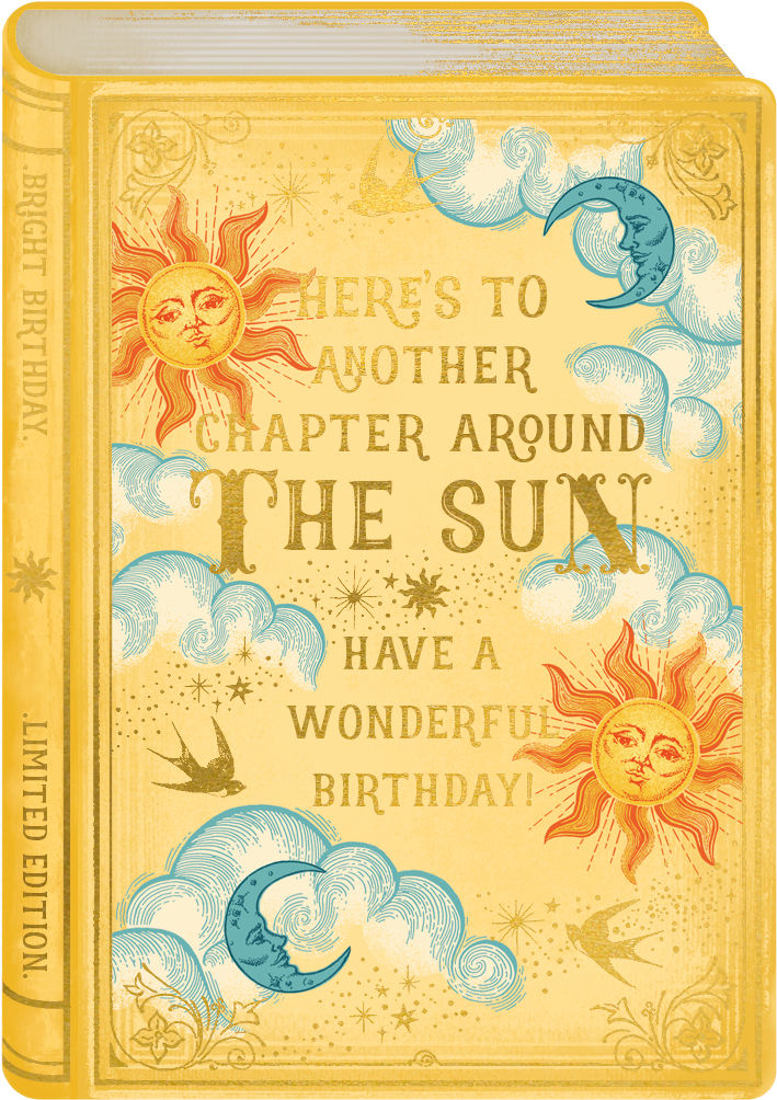 Geburtstagskarte "Another Chapter around the sun", RY03