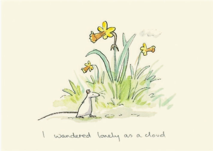 Karte "I wandered lonely as a cloud" von Two Bad Mice, M080, England