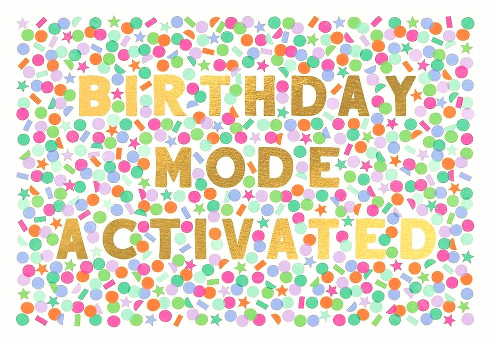 Geburtstagskarte "Birthday Mode Activated", LW03
