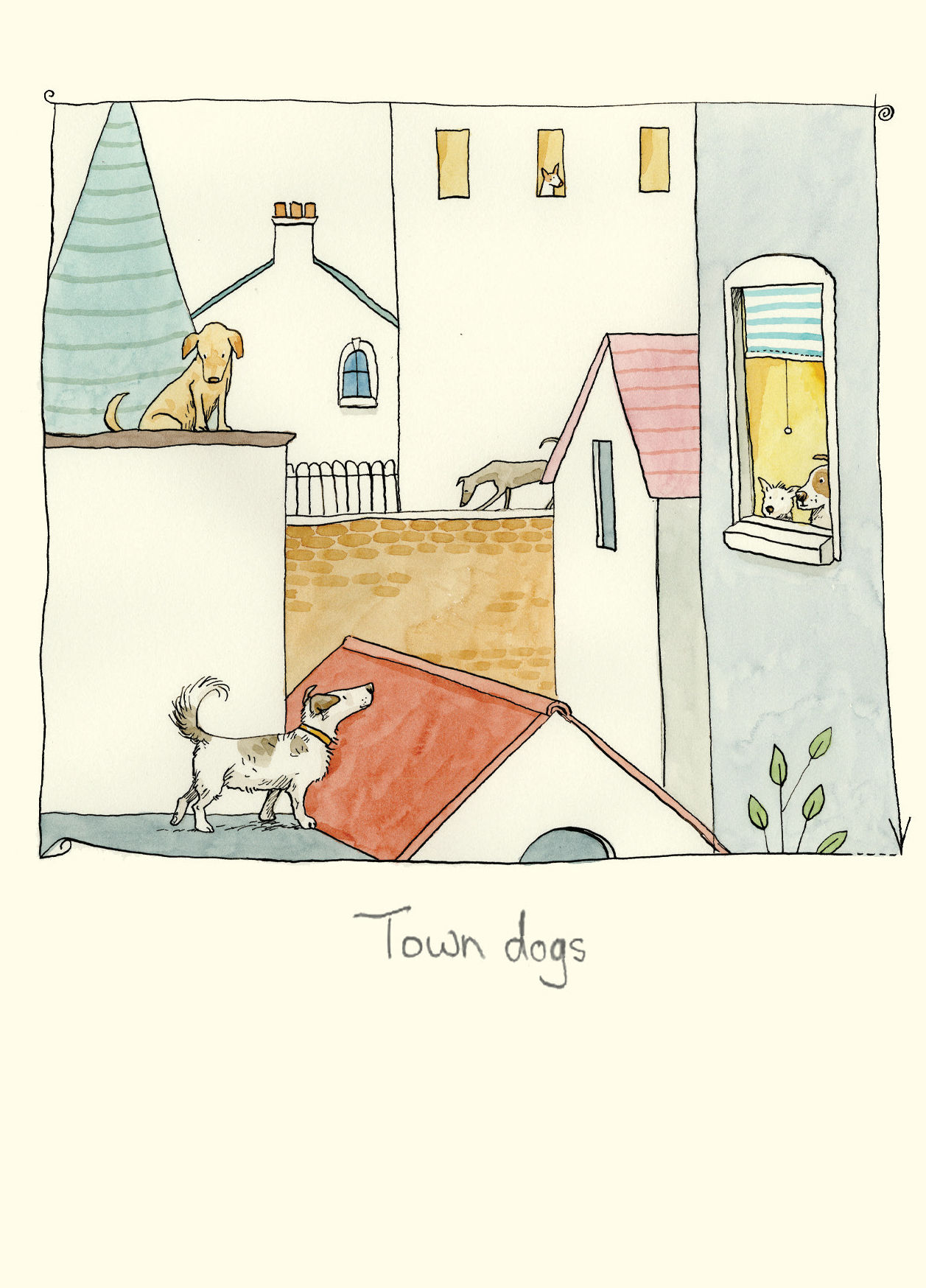 Karte "Town Dogs" von Two Bad Mice M324