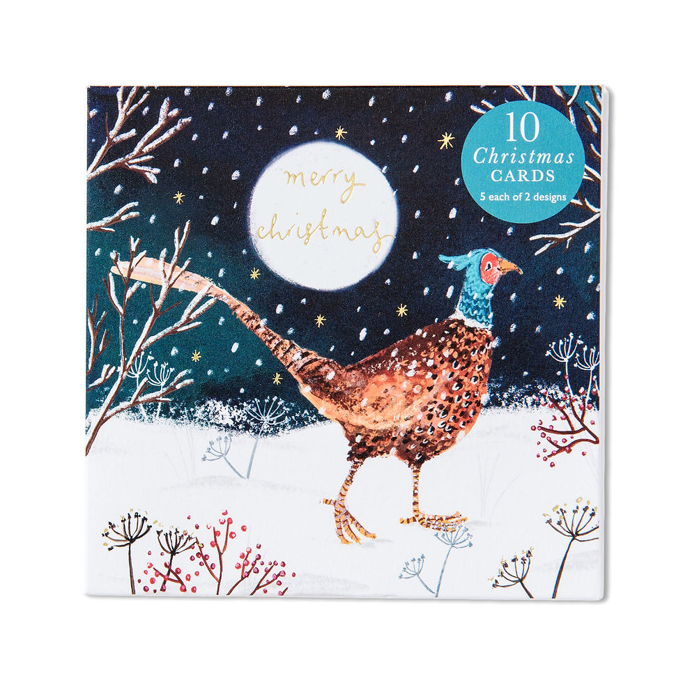 10er Weihnachtskarten Set "Merry Christmas" (2 Motive) von Louise Mulgrew, WAX134