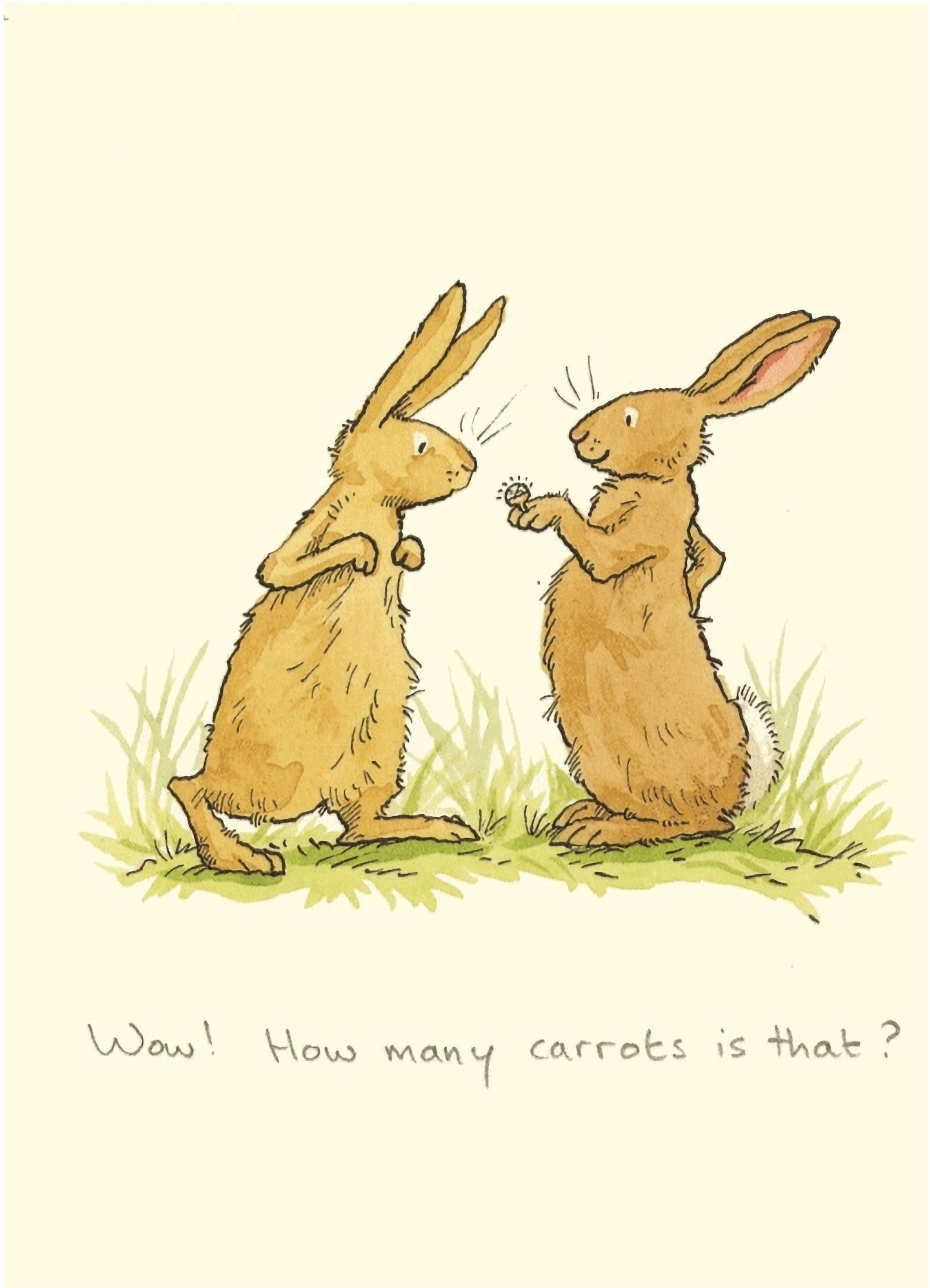 Karte "Wow! How many carrots ist that?" von Two Bad Mice, M090