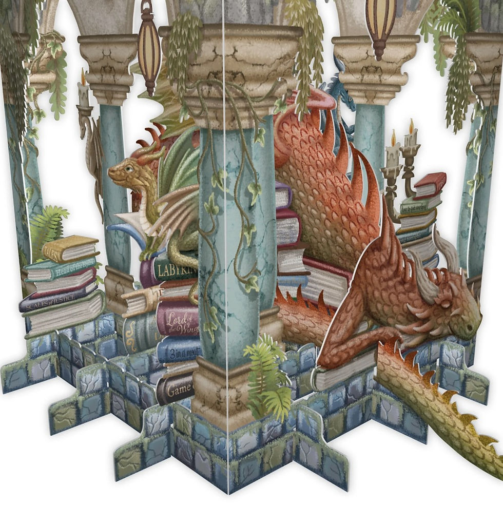 Miniaturbild: 3D Karte "Book Hoarder" (Drache) von Me&McQ, 3D051, England