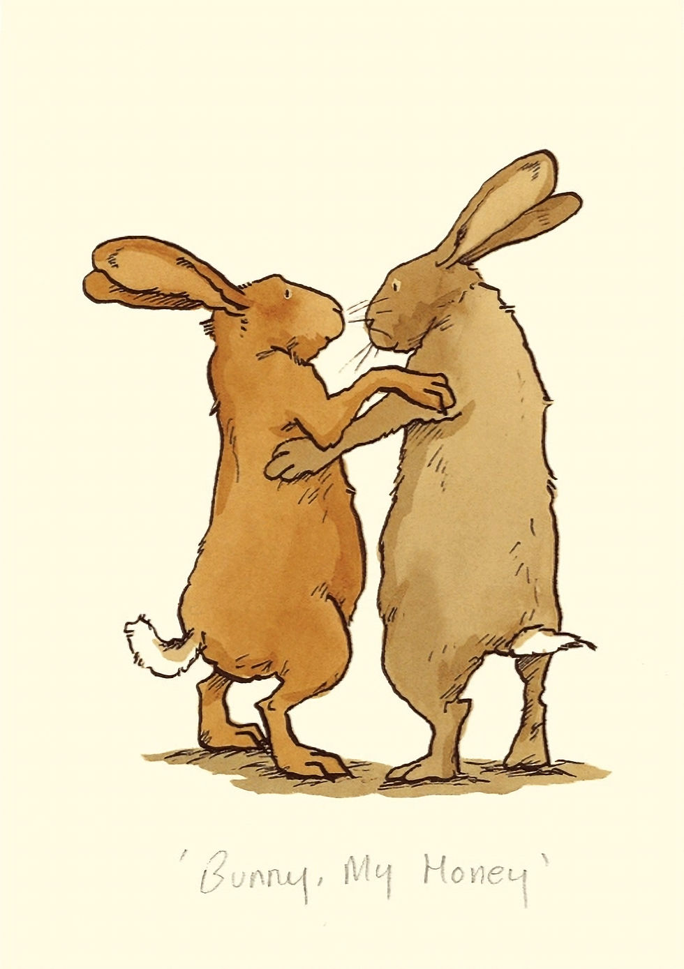 Karte "Bunny, my honey" von Two Bad Mice, M04