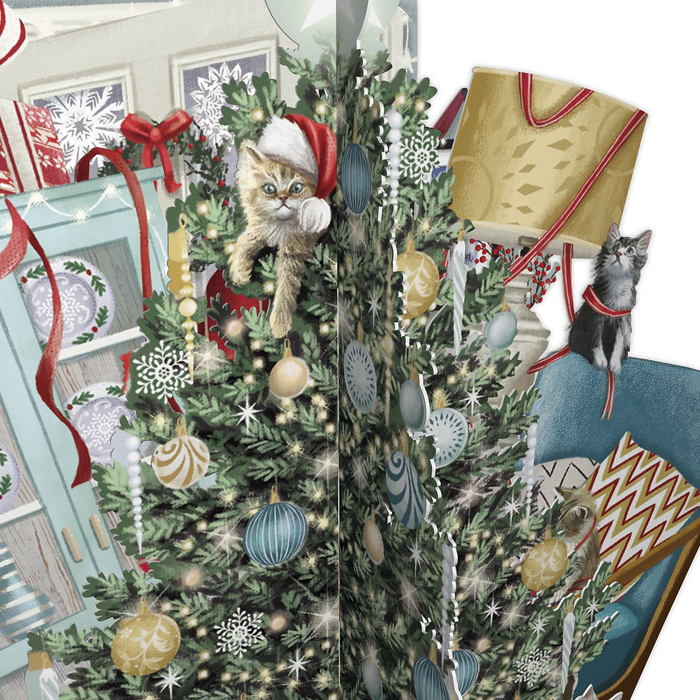 Miniaturbild: 3D Karte "Christmas Cats" von Me&McQ XTW029