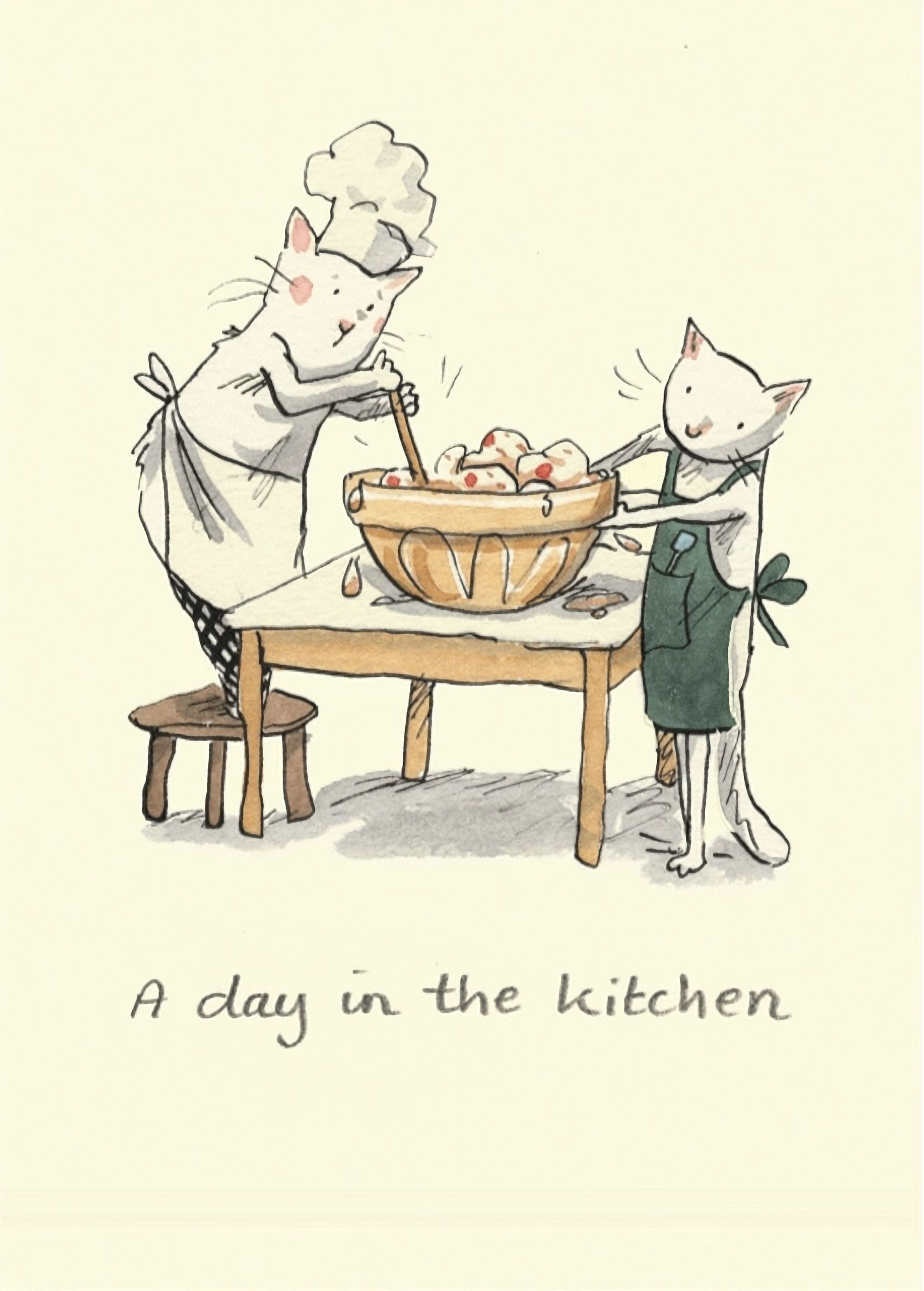 Karte "A day in the kitchen" von Two Bad Mice, M241